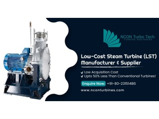 Low pressure Steam Turbine Manufacturers | NCON Turbines
